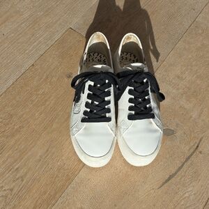 Pull&Bear Disney White Sneakers with Mickey Mouse Design Womens Size 6.5